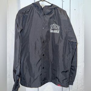 New Balance Black Windbreaker Jacket Lightweight